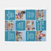 Sweet Best FRIENDS Forever Custom 6 Foto Collage Fleecedecke (Vorderseite (Horizontal))