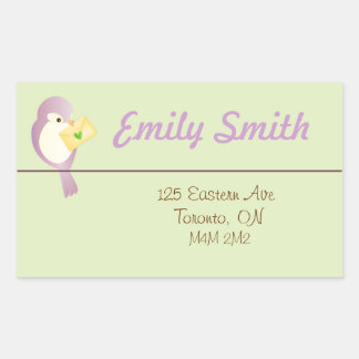 Sweet Bird Address Return Sticker