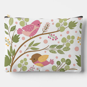 Sweet Bird auf einer Branch-Illustration Zubehörtasche