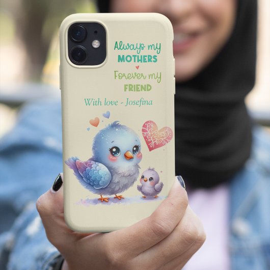 Sweet Bird & Baby Pastel Yellow Mother Day Case-Mate iPhone Hülle