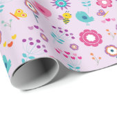 Sweet Bird & Bee Wrapping Paper Geschenkpapier (Rolleneckpunkt)