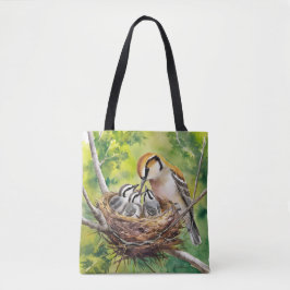 Sweet Bird Nest Painting Tasche