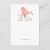 Sweet Birdie Baby Girl Junge Mutter Beilage Hinweiskarte (Vorderseite)