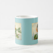 Sweet Birds Vintag Postcard Print Tasse Kaffee Cup (Mittel)