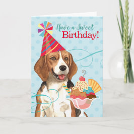 Sweet Birthday Beagle Karte