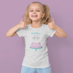 Sweet Birthday Cake "Birthday Girl" Personalisiert T-Shirt<br><div class="desc">Kindergeburtstag Party Design.</div>