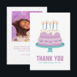 Sweet Birthday Cake Kids Party Dankeskarte<br><div class="desc">Lass die Feierlichkeiten beginnen mit diesen anmutigen und anpassbaren Dankeskarten,  die perfekt für den besonderen Tag Ihres kleinen. Es ist Zeit,  Freunde und Familie zu treffen,  um einen süßen und unvergesslichen Geburtstag zu erleben. Bestellen Sie jetzt und bereiten Sie sich auf ein Stück Spaß vor!</div>