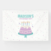 Sweet Birthday Cake Kindergeburtstag Party Banner (Horizontal)