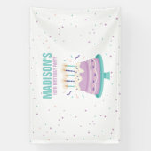 Sweet Birthday Cake Kindergeburtstag Party Banner (Vertikal)