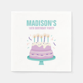 Sweet Birthday Cake Kindergeburtstag Party Serviette