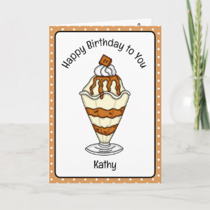 Sweet Birthday Card Ice Cream Sundae Karte