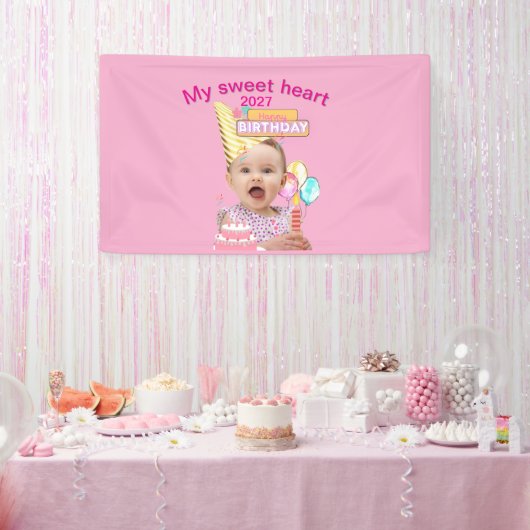 Sweet Birthday Celebration Banner (Party)