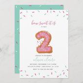 Sweet Birthday Celebration | Zwei Einladung (Vorne/Hinten)