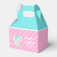 Sweet Birthday Favor Box mit Elephant