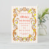 Sweet Birthday Girl Einladung (Stehend Vorderseite)