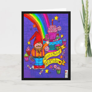 Sweet Birthday Gnomie Karte