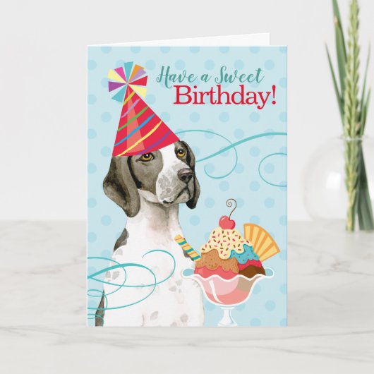 Sweet Birthday Pointer Card Karte (Vorderseite)