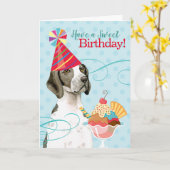 Sweet Birthday Pointer Card Karte (Gelbe Blume)