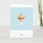 Sweet Birthday Vizsla Card Karte (Rückseite)