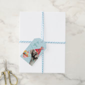 Sweet Birthday Weimaraner Geschenketiketten Geschenkanhänger (Mit Garn)