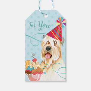 Sweet Birthday Wheaten Terrier Gift Tags Geschenkanhänger