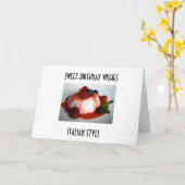 "SWEET BIRTHDAY WISHES, ITALIENISCHER STIL" KARTE (Gelbe Blume)