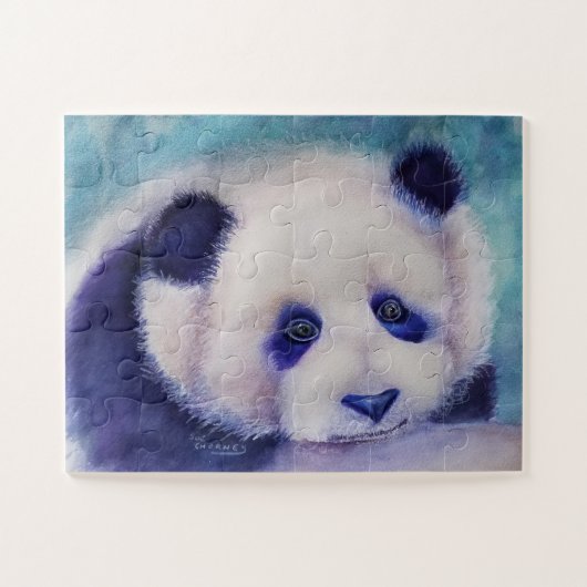 Sweet Black and White Panda Bär Puzzle (Horizontal)