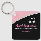 Sweet Black Bean Promotion Business Schlüsselanhän Schlüsselanhänger (Vorderseite)