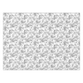 Sweet Black Bunny Rabbits French Toile Tischdecke (Vorderseite (Horizontal))