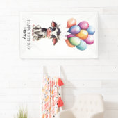Sweet Black Cow 1. Geburtstag Banner (Insitu)