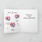 Sweet Black Cow 1. Geburtstag Karte (Innenseite)