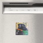 Sweet Black Lab Magnet von Willowcatdesigns (In Situ (Geschirrspüler))