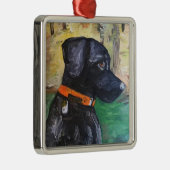 Sweet Black Lab Ornament by Willowcatdesigns Aus Metall (Rechts)