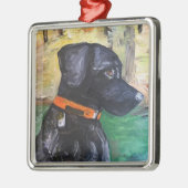 Sweet Black Lab Ornament by Willowcatdesigns Aus Metall (Links)