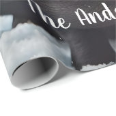 Sweet Black Piggy Christmas Geschenkpapier (Rolleneckpunkt)