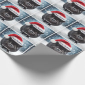 Sweet Black Piggy Christmas Geschenkpapier (Ecke)