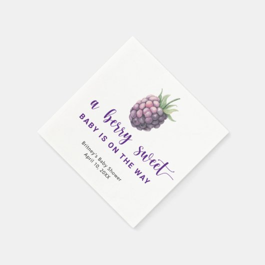 Sweet BlackBerry Serviette (Ecke)