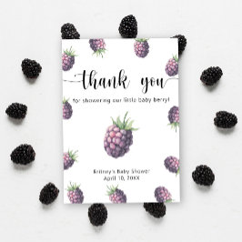 Sweet BlackBerry - vielen Dank Dankeskarte