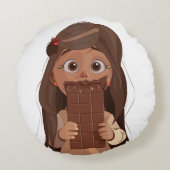 Sweet Bliss Rundes Kissen (Rückseite)