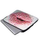 Sweet Bloom Lips Kunst Laptopschutzhülle (Vorne Knopf)