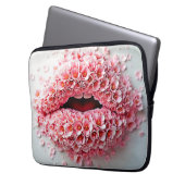 Sweet Bloom Lips Kunst Laptopschutzhülle (Vorderseite Links)