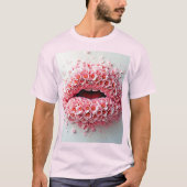 Sweet Bloom Lips Kunst T-Shirt (Vorderseite)