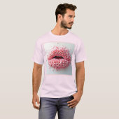 Sweet Bloom Lips Kunst T-Shirt (Vorne ganz)