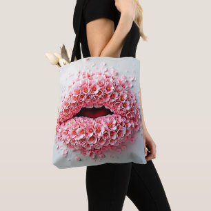 Sweet Bloom Lips Kunst Tasche