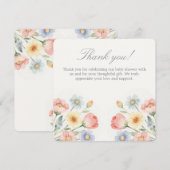 Sweet Bloom Thank you card Dankeskarte (Vorne/Hinten)