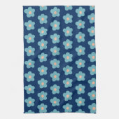 Sweet Blue Blüten für die Marine Geschirrtuch (Vertikal)