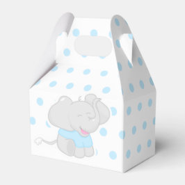 Sweet Blue Box mit Elephant Baby Shower Geschenkschachtel