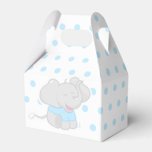 Sweet Blue Box mit Elephant Baby Shower Geschenkschachtel