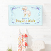 Sweet Blue Boy Lamb Baby Showbanner Banner (Insitu)