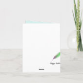 Sweet Blue Chick Baby Danke Karte (Rückseite)